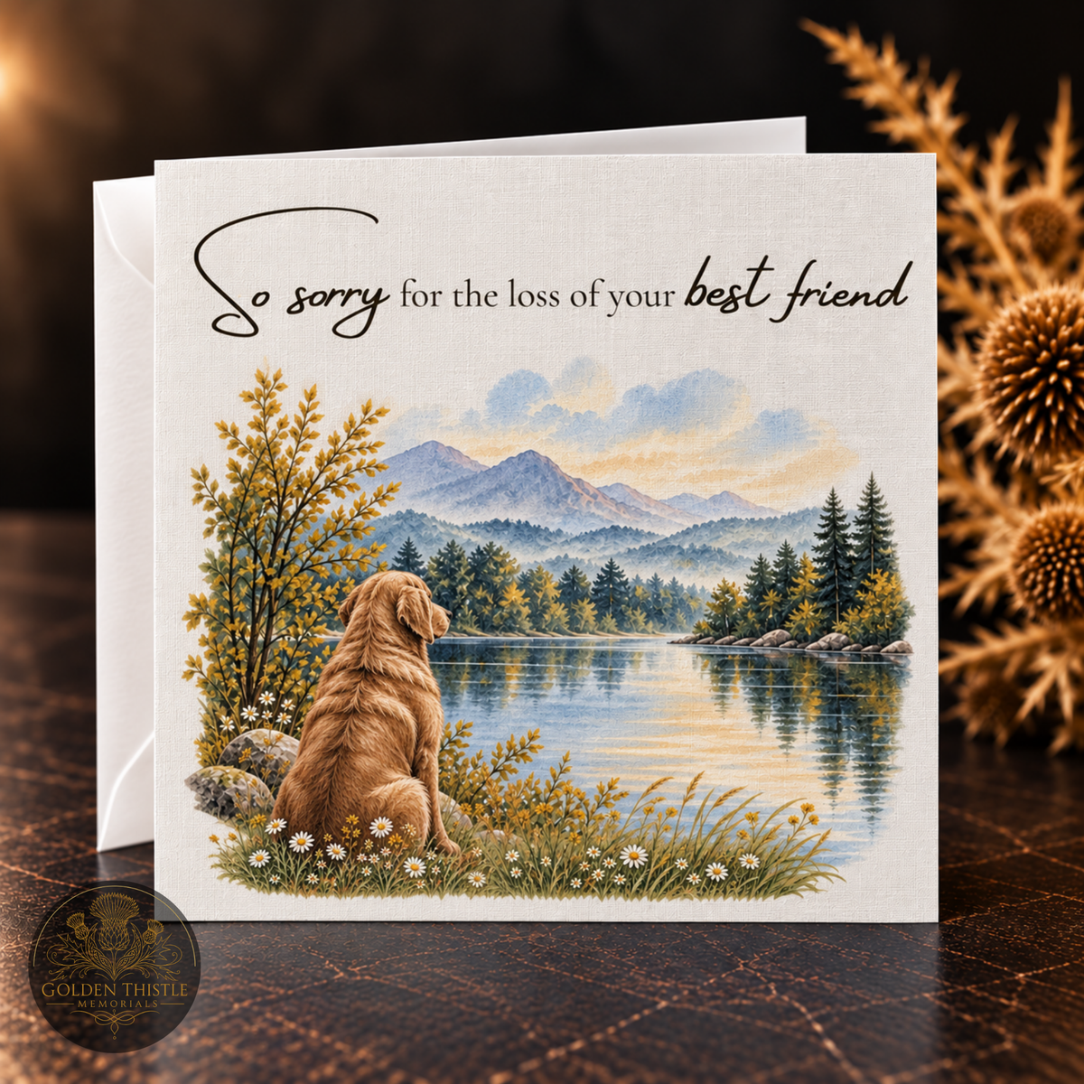 Sympathy Card – Linen Finish