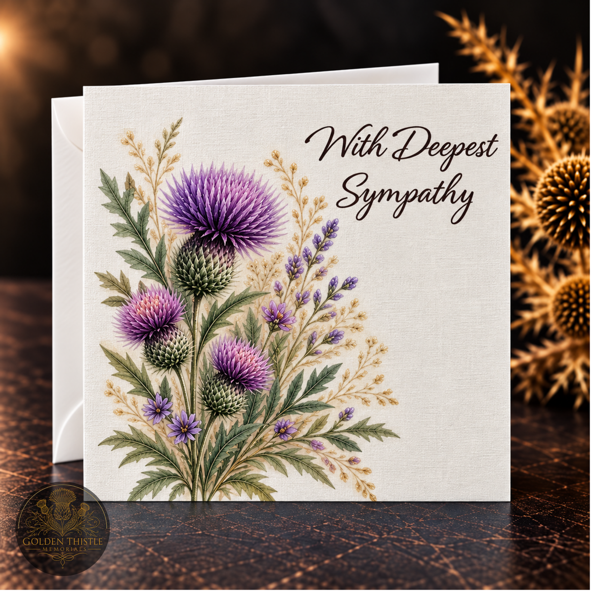 Sympathy Card – Linen Finish