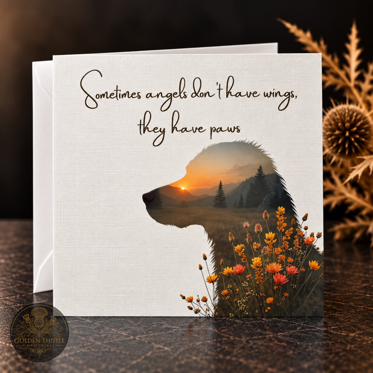 Sympathy Card – Linen Finish